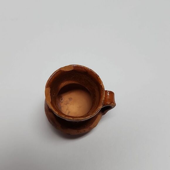 Miniature Set of Two Terra Cotta Handmade Pots - Picture 6 of 7